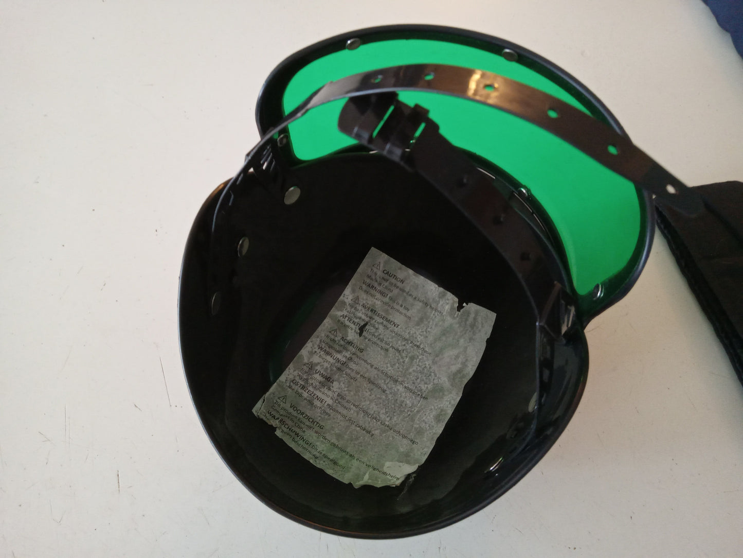 SWAT Police Uniform Jumpsuit Armor Vest Helmet Cosplay Child's Halloween Costume USED