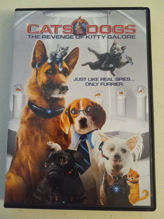 Cats And Dogs The Revenge Of The Kitty Galore, DVD Movie, Widescreen, Rated PG, USED