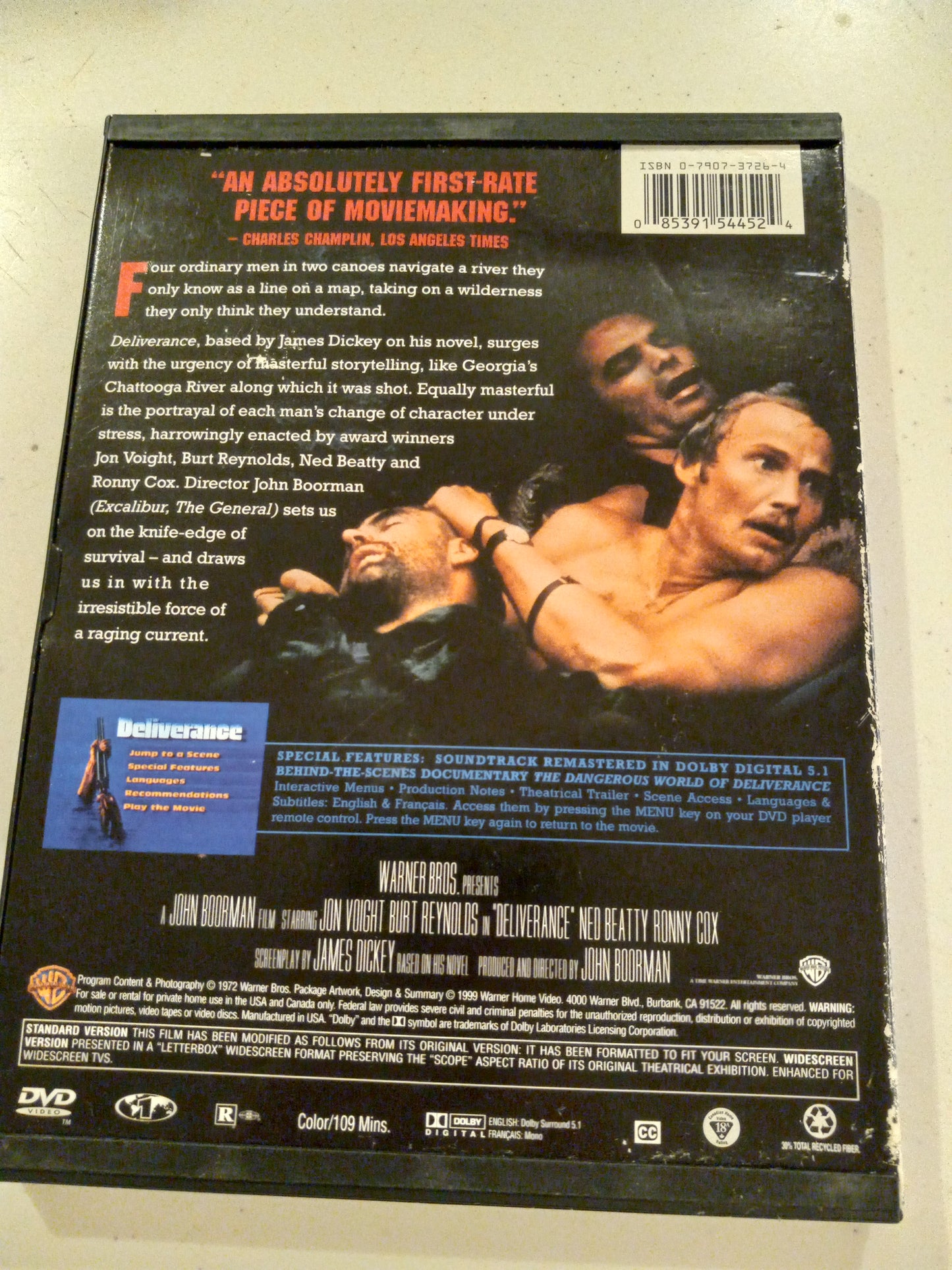 Deliverance, DVD Movie, Widescreen, Rated R, USED