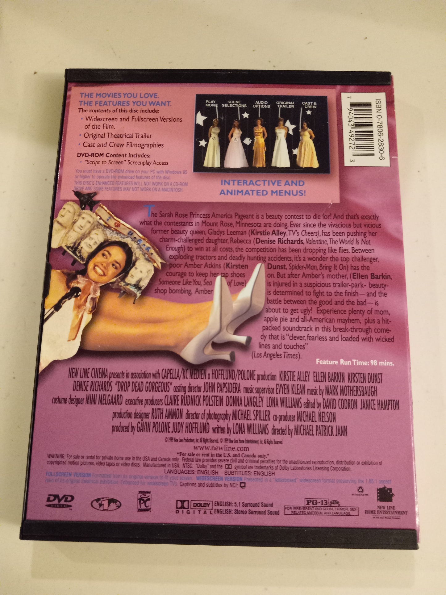 Drop Dead Gorgeous, DVD Movie, Widescreen, Rated PG-13, Rare USED