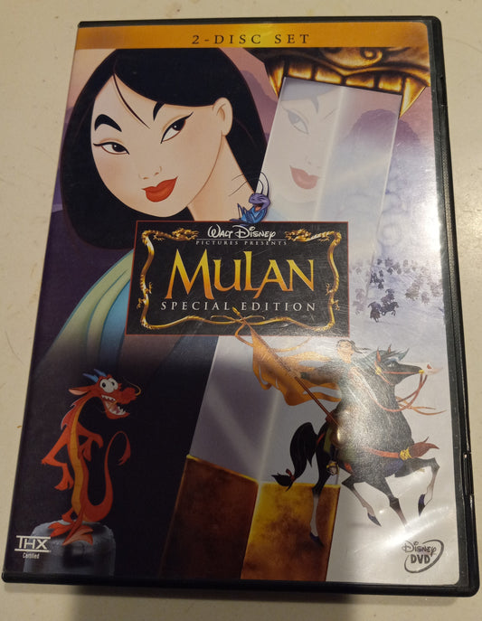 Mulan, 2 Disk Set Special Edition DVD Movie, Widescreen, Rated G, USED