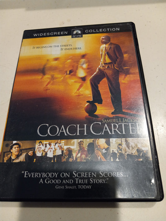 Coach Carter, DVD Movie, Fullscreen/Widescreen, Rated PG-13, USED