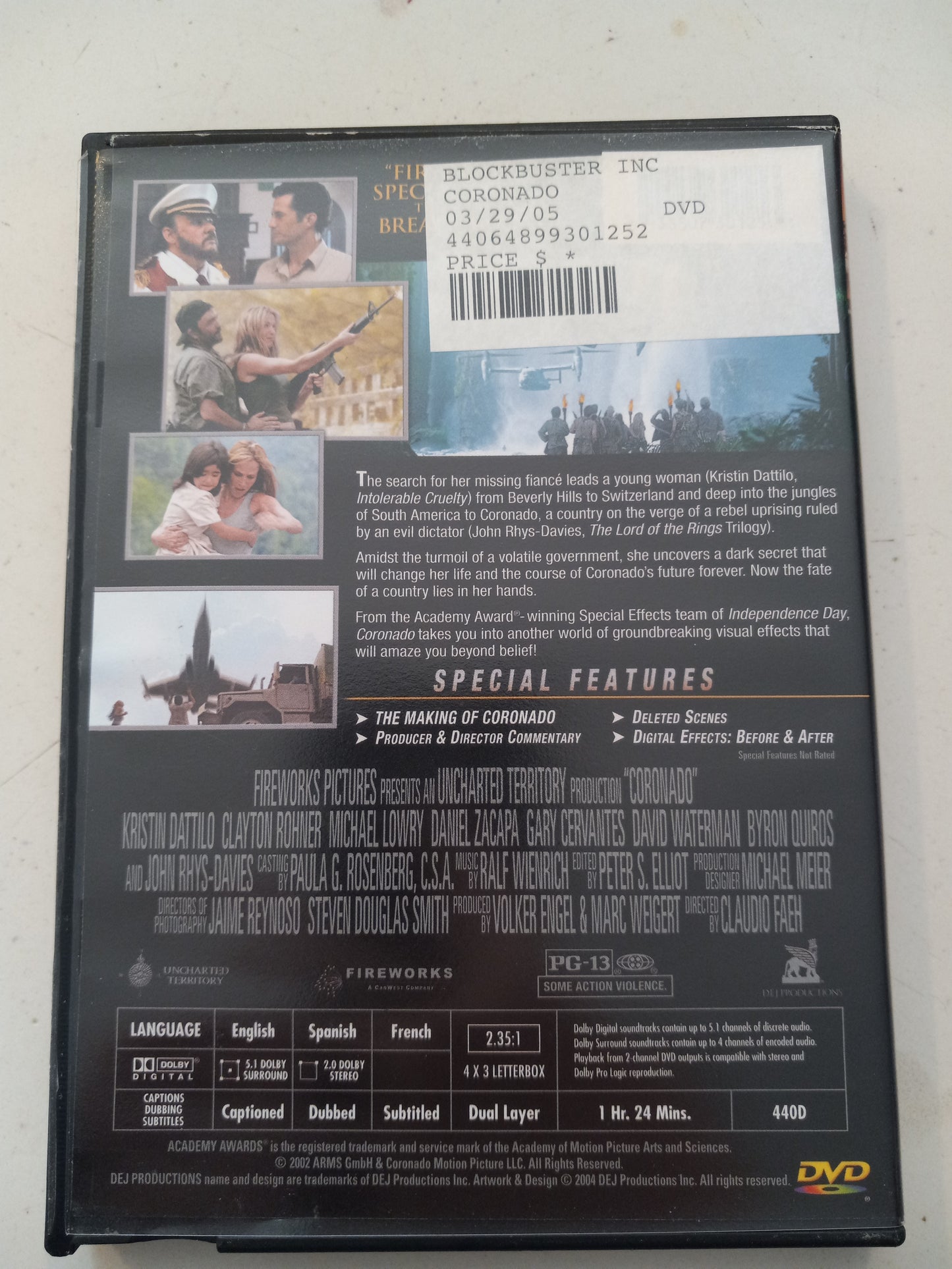 Coronado, DVD Movie, Widescreen, Rated PG-13, RARE USED