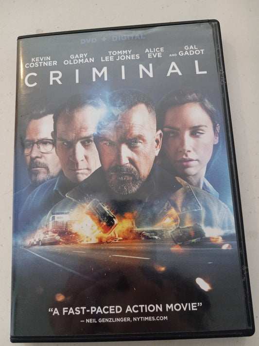 Criminal, DVD Movie, Widescreen, Rated R, Rare, USED