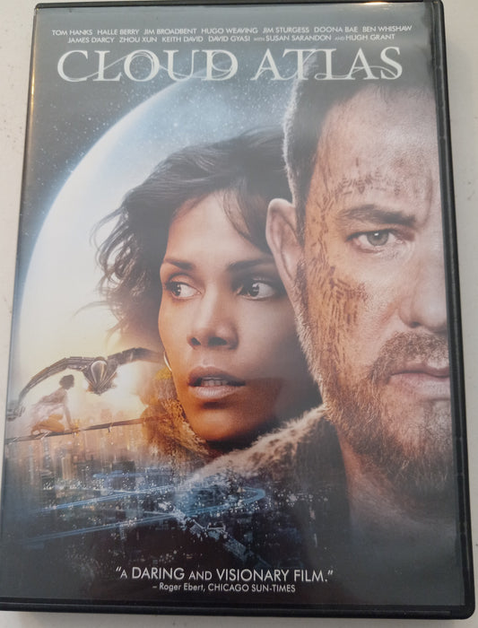 Cloud Atlas, DVD Movie, Tom Hanks Widescreen, Rated R, USED