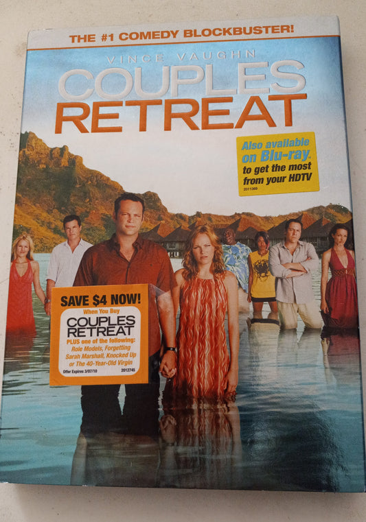 Couples Retreat, DVD Movie, Vince Vaughn Widescreen, Rated PG-13, NEW/USED