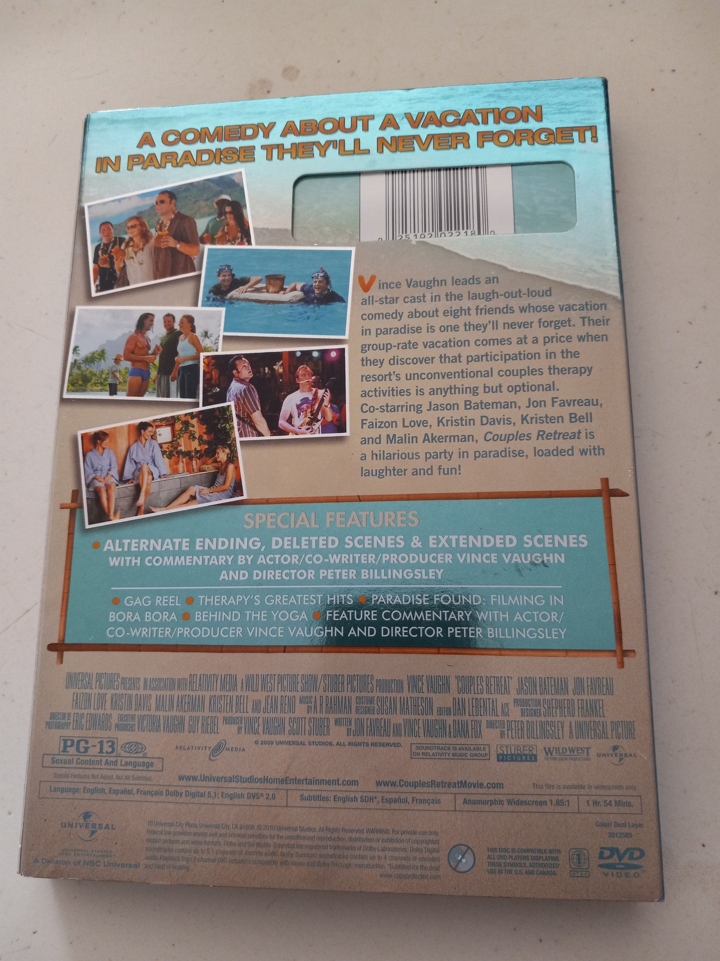 Couples Retreat, DVD Movie, Vince Vaughn Widescreen, Rated PG-13, NEW/USED