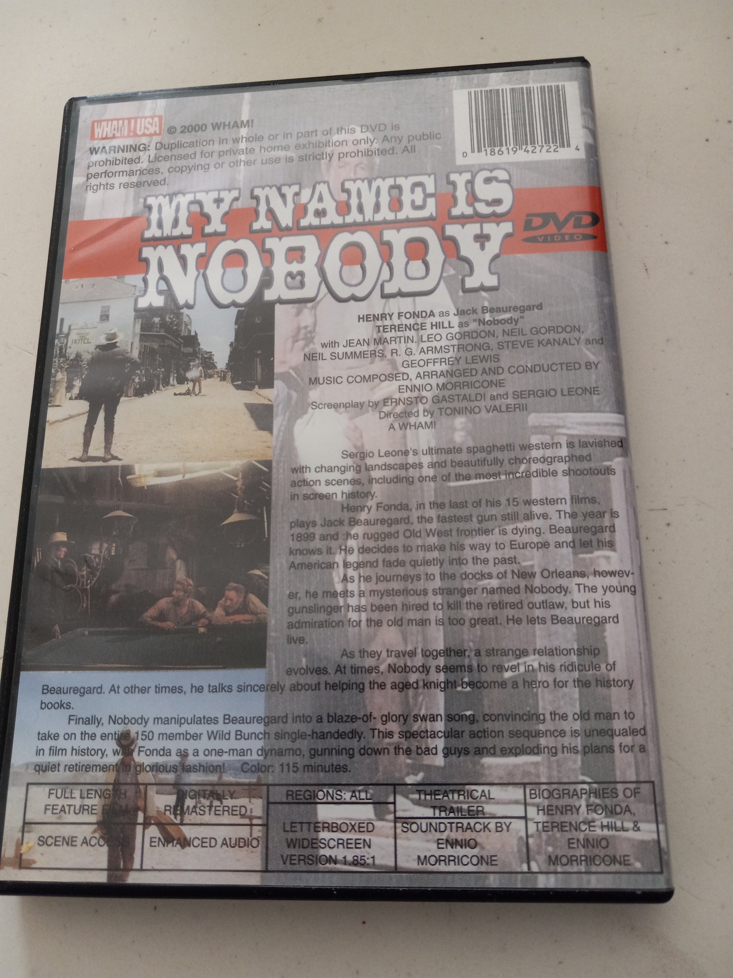 My Name Is Nobody, DVD Movie, Widescreen, RARE, USED