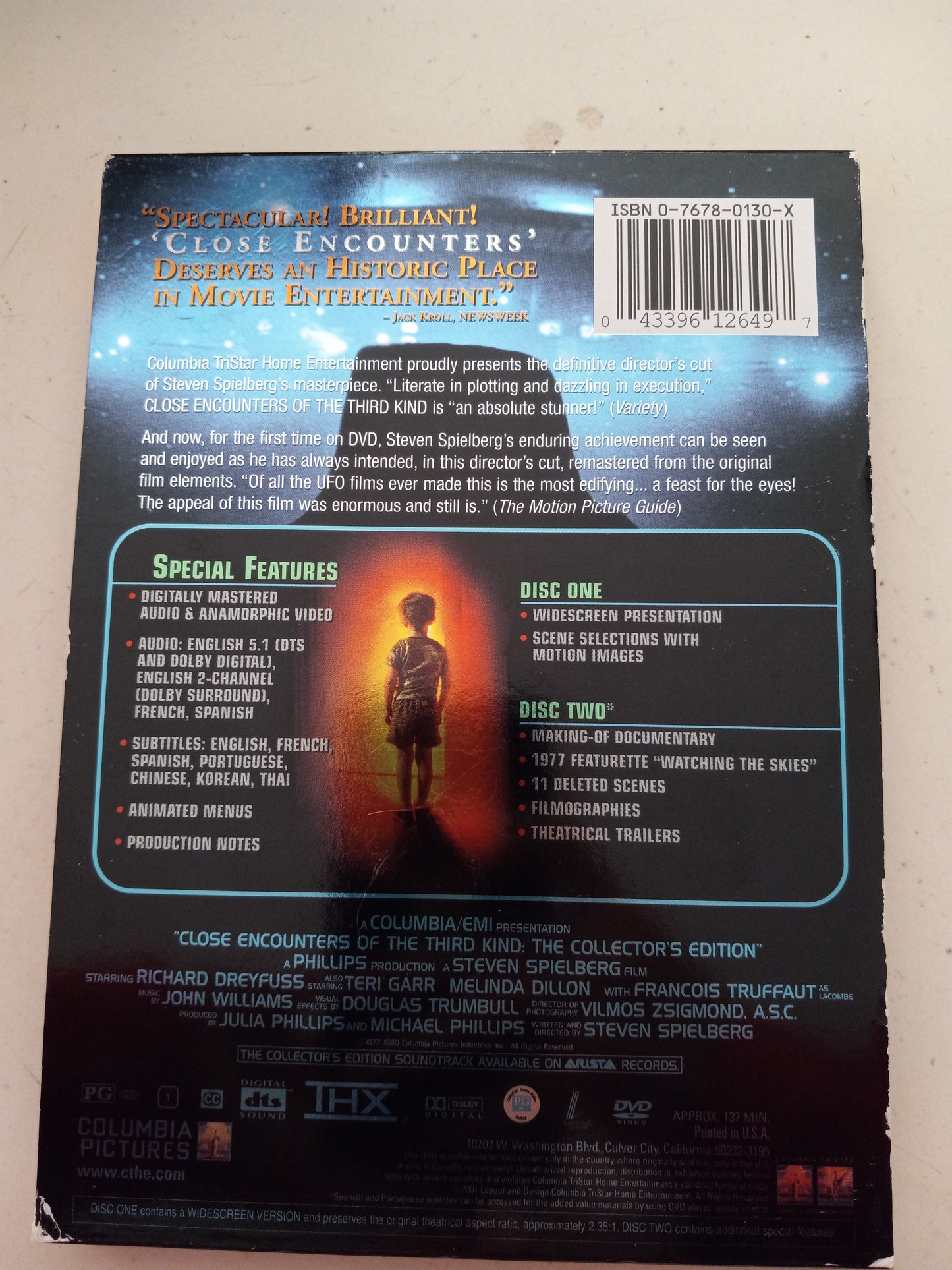 Close Encounters Of The Third Kind, Collector's Edition, DVD Movie, Widescreen, Rated PG, USED