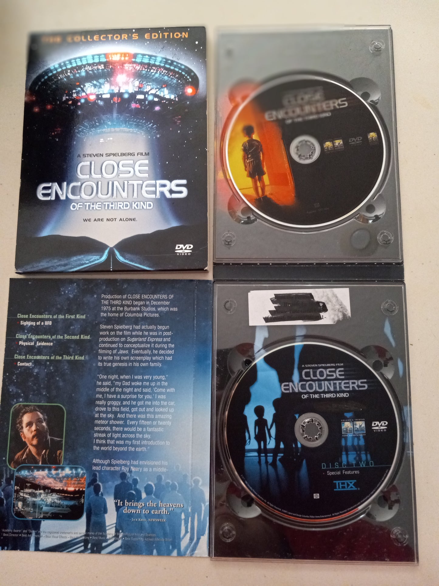 Close Encounters Of The Third Kind, Collector's Edition, DVD Movie, Widescreen, Rated PG, USED
