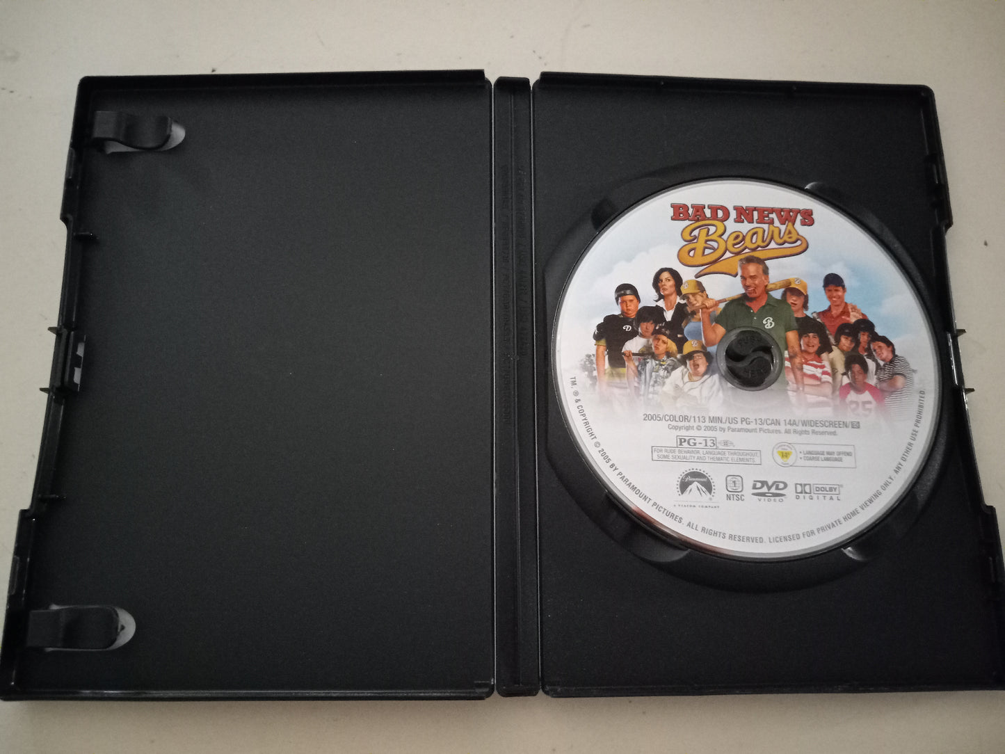 The Bad News Bears, Special Collector's Edition, 2005,Thornton, DVD Movie, Widescreen, Rated PG-13, USED.
