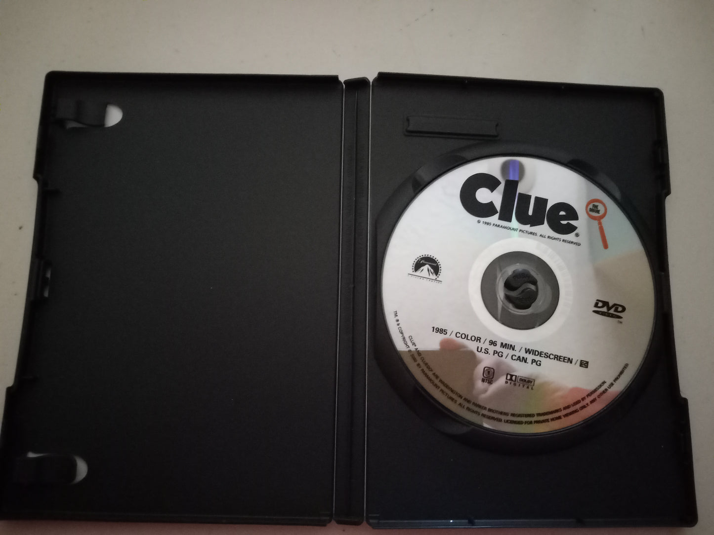 Clue The Movie, DVD Movie, Widescreen, Rated PG, USED