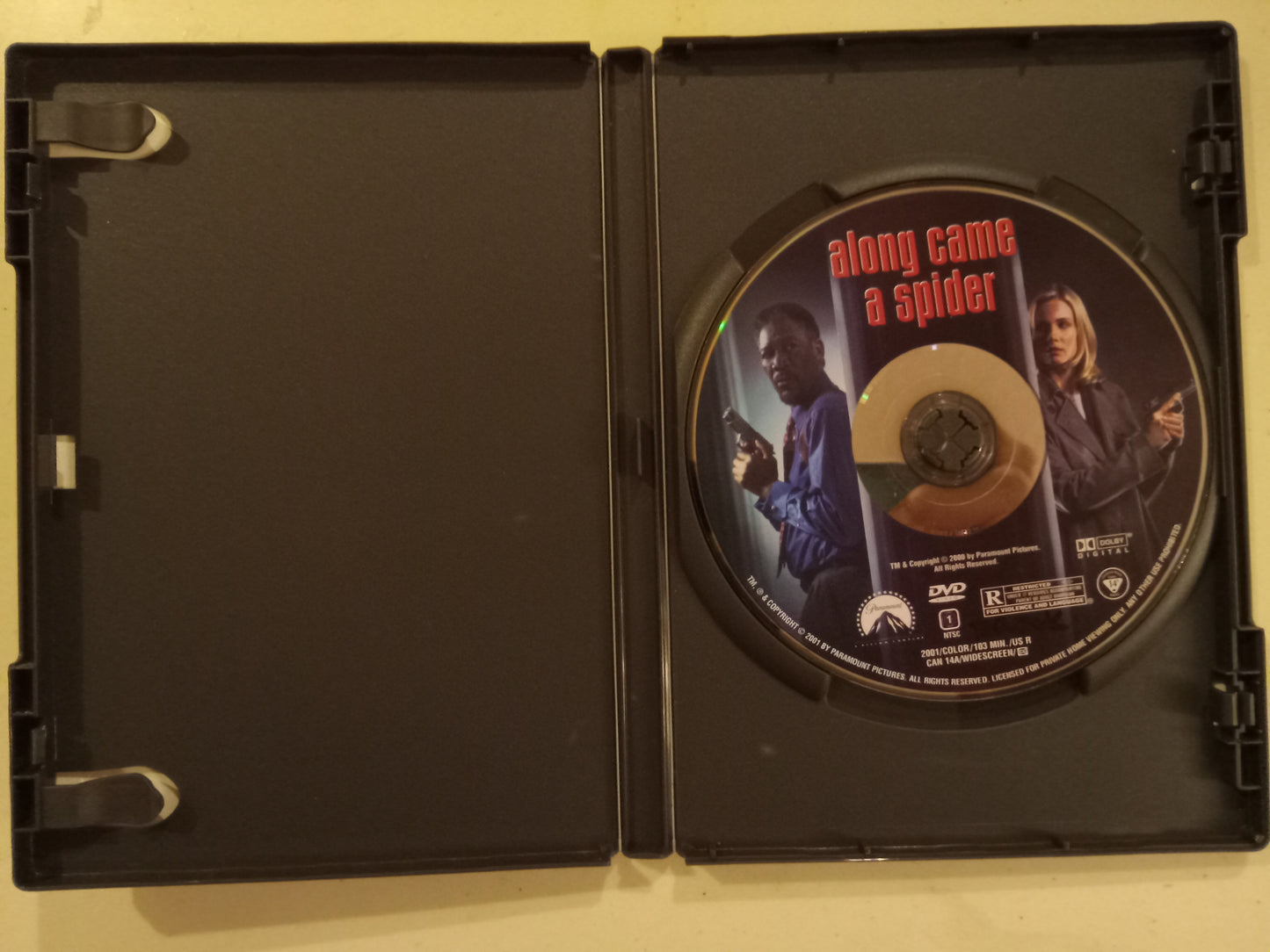 Along Came A Spider, Morgan Freeman, DVD Movie, Widescreen, Rated R USED.