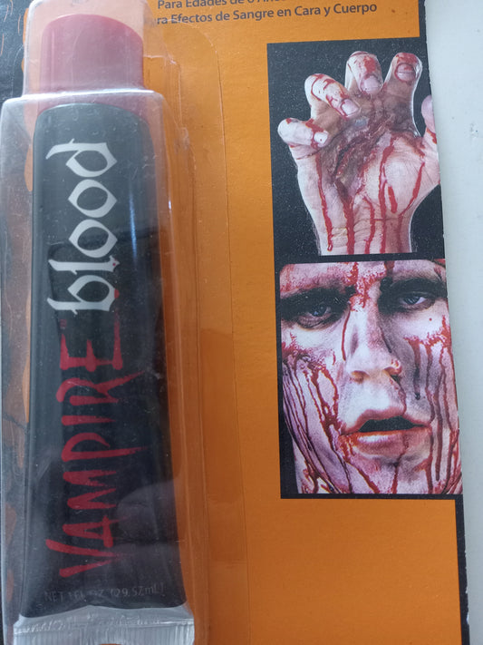 Theatrical Vampire Blood Washable Makeup Fun World 1oz Cosplay Halloween Costume Accessory, NEW