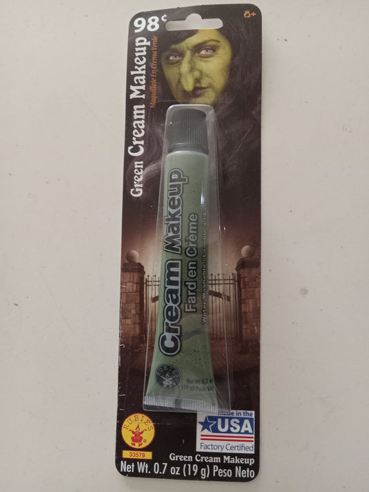 Green Cream Washable Makeup Rubies 1oz Cosplay Halloween Costume Accessory, NEW