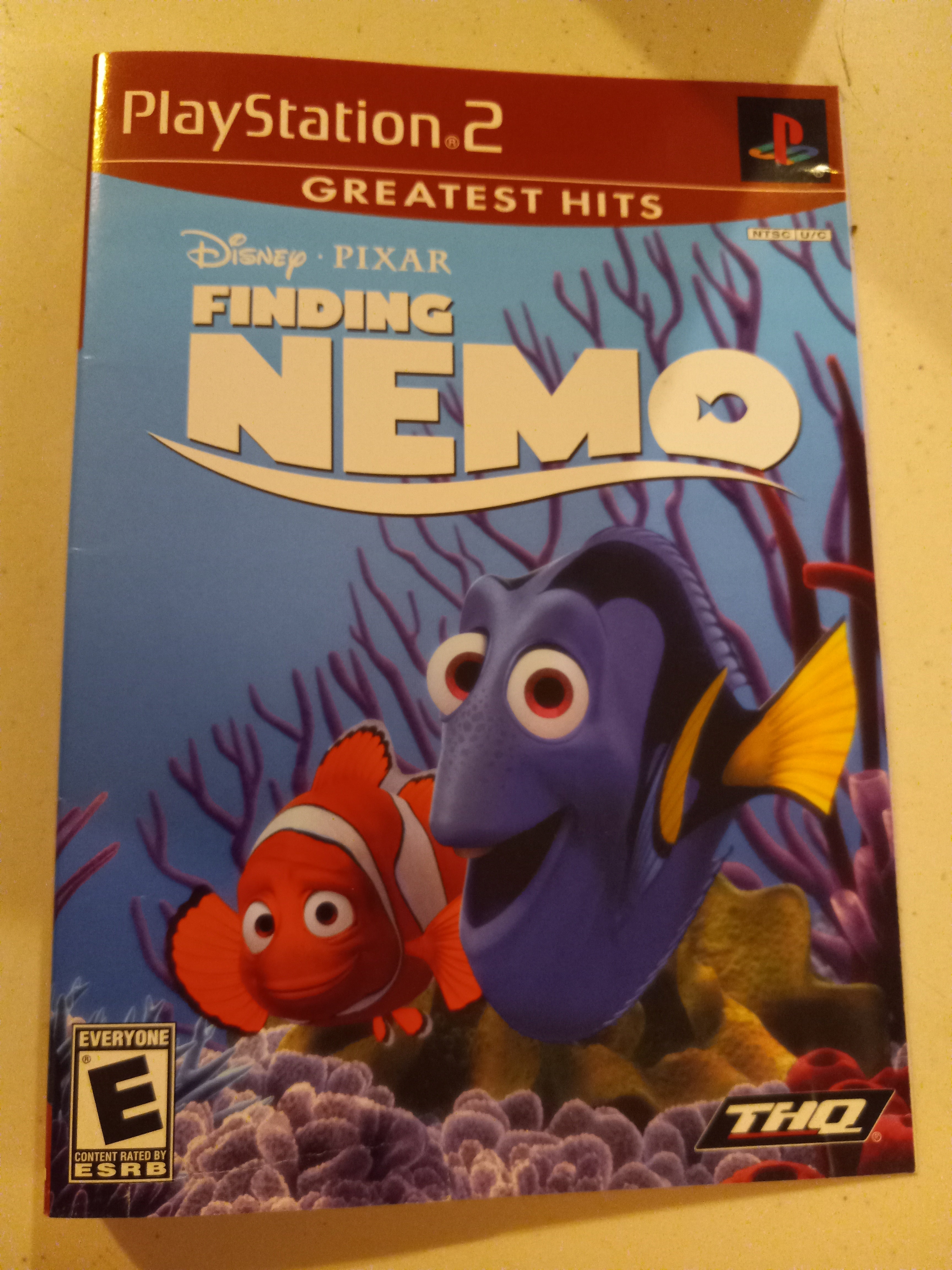Finding Nemo Playstation 2 Cover Art Only USED Treasure Hunt Store Finding nemo playstation 2 cover art only used treasure hunt store