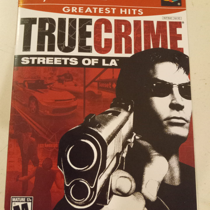 True Crime Streets Of LA, Playstation 2, Cover Art Only, USED