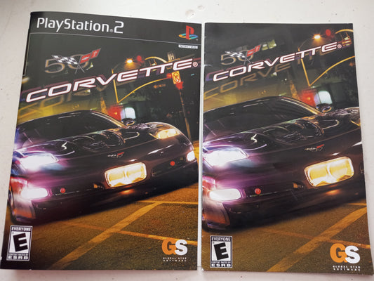 50 Corvette, Playstation 2, Cover Art + Manual Only, USED
