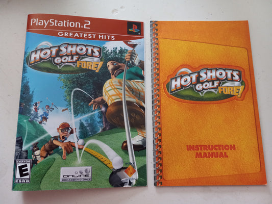 Hot Shots Golf Fore, Playstation 2, Cover Art + Manual Only, USED