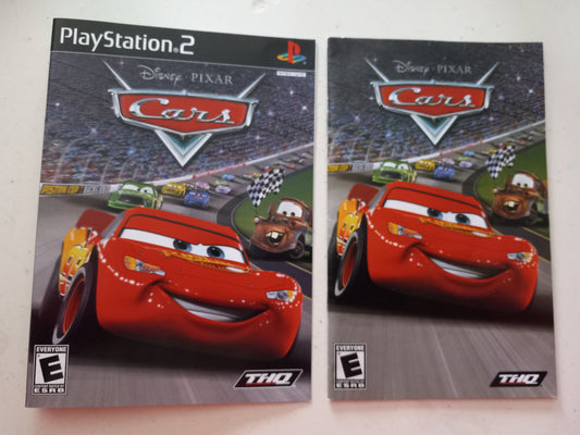 Cars, Playstation 2, Cover Art + Manual Only, USED