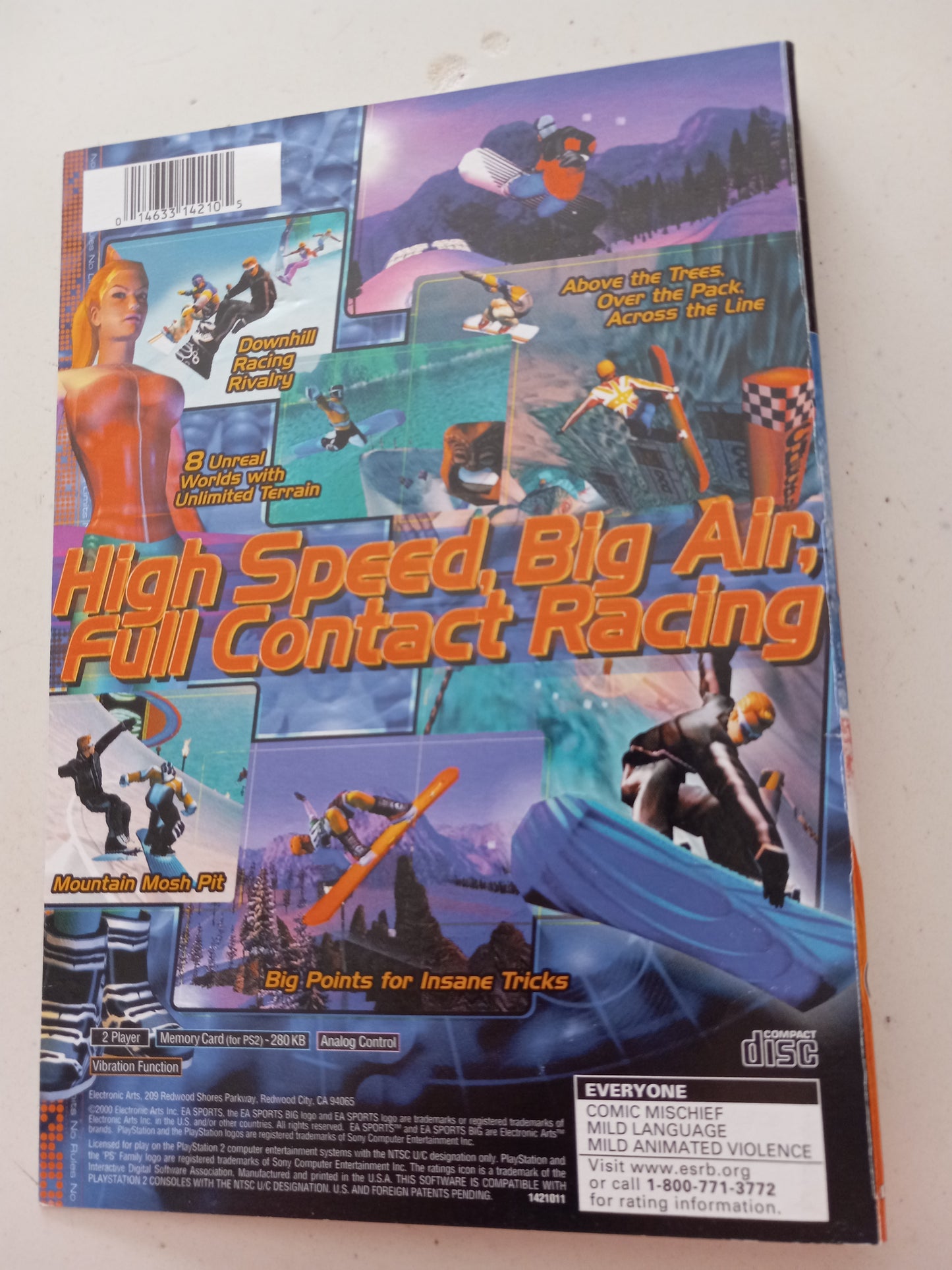 SSX, Playstation 2, Cover Art + Manual Only, USED