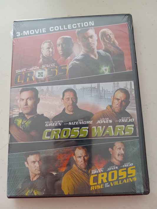 Cross, Cross Wars, Cross Rise Of The Villains, 3 Movies Collection, DVD Movie, Rated R, Rare NEW