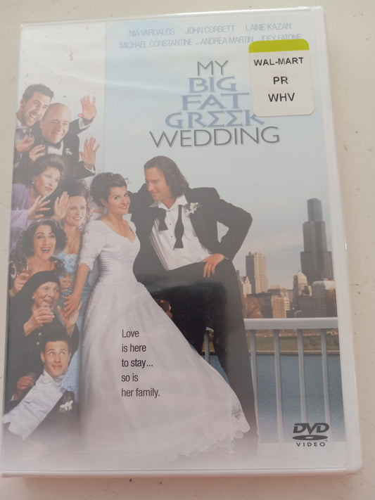 My Big Fat Greek Wedding, DVD Movie, Nia Vardalos Fullscreen&Widescreen, Rated PG, NEW/USED