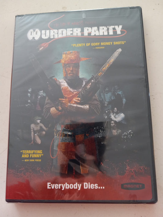 Murder Party, DVD Movie, Widescreen, Not Rated, Rare NEW