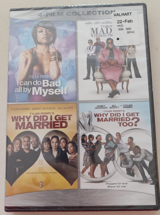 Can I Do Bad All By Myself, Madea's Witness Protection, Why Did I Get Married, 1 & 2 Too, DVD 3 Movies, Widescreen, Rated PG-13, NEW