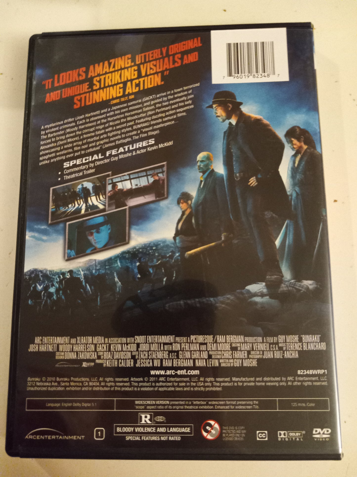 Bunraku, DVD Movie, Widescreen, Rated R, USED