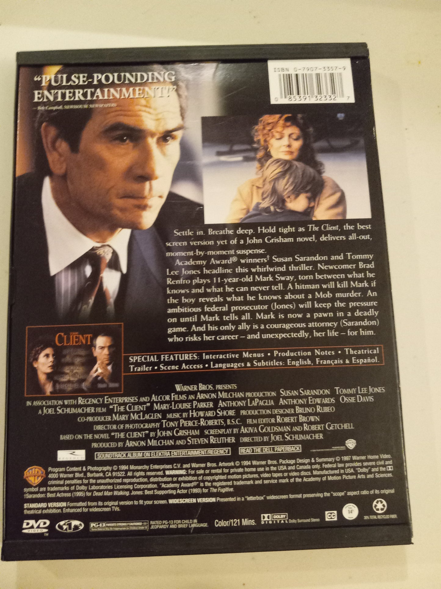 The Client, DVD Movie, Widescreen, Rated PG-13, USED