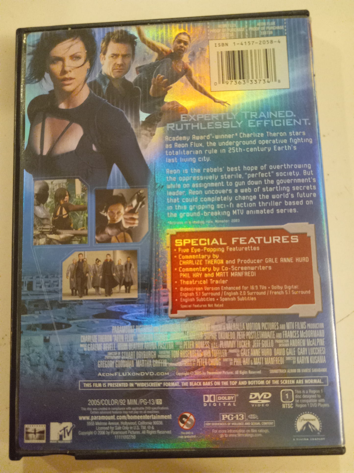 Aeonflux, DVD Movie, Special Collectors Edition Widescreen, Rated PG, USED