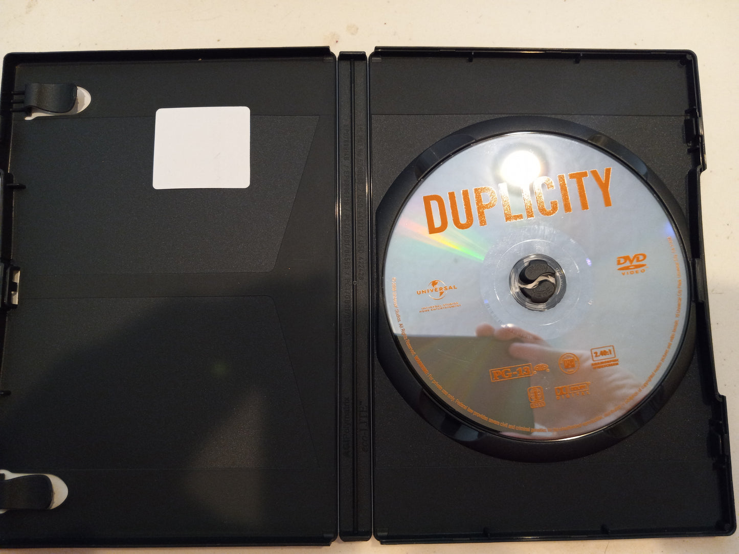 Duplicity, DVD Movie, Widescreen, Rated PG-13, USED