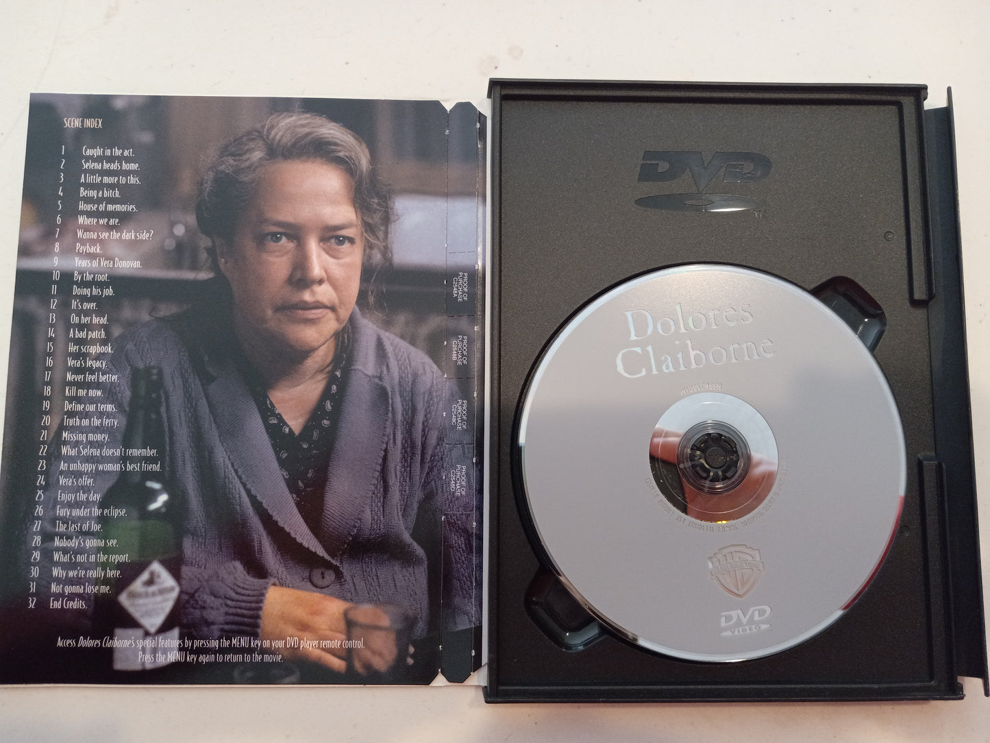 Dolores Claiborne, DVD Movie, Widescreen, Rated R, Rare USED