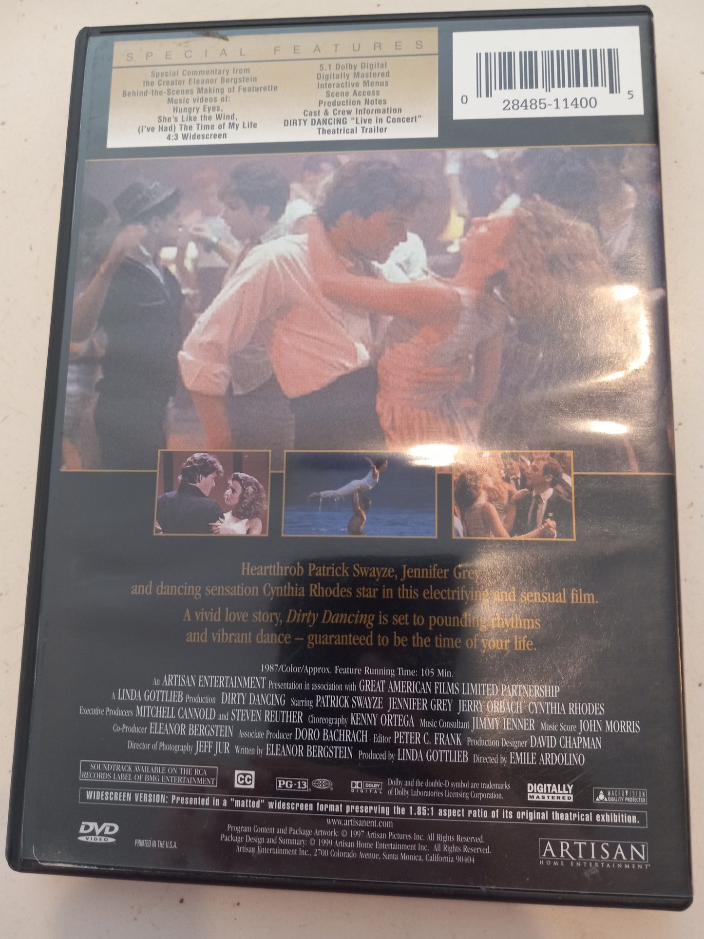 Dirty Dancing, DVD Movie, Widescreen, Rated PG-13, NEW/USED