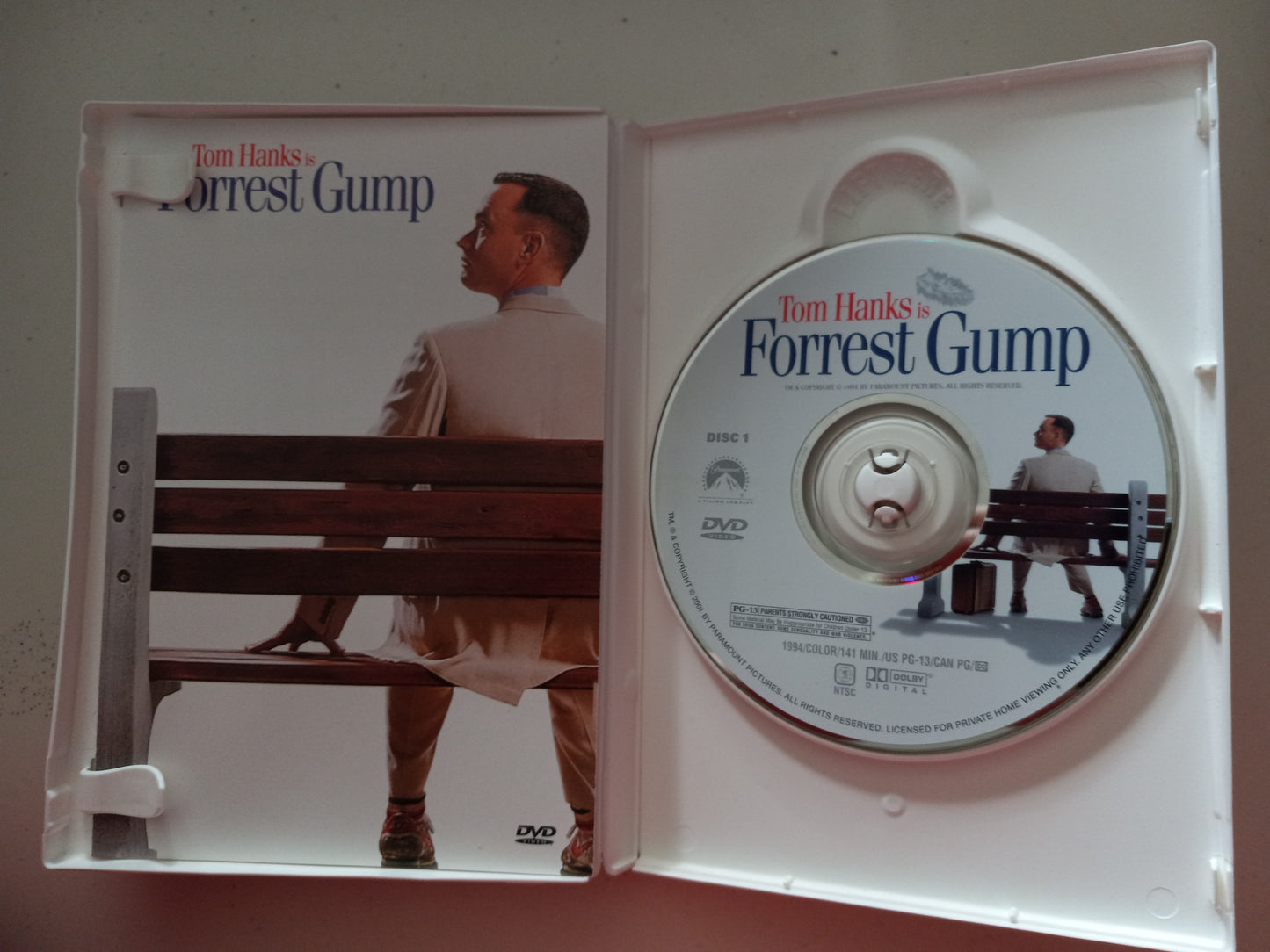 Forrest Gump, DVD Movie, Special Collector's Edition, Widescreen, Rated PG-13, USED