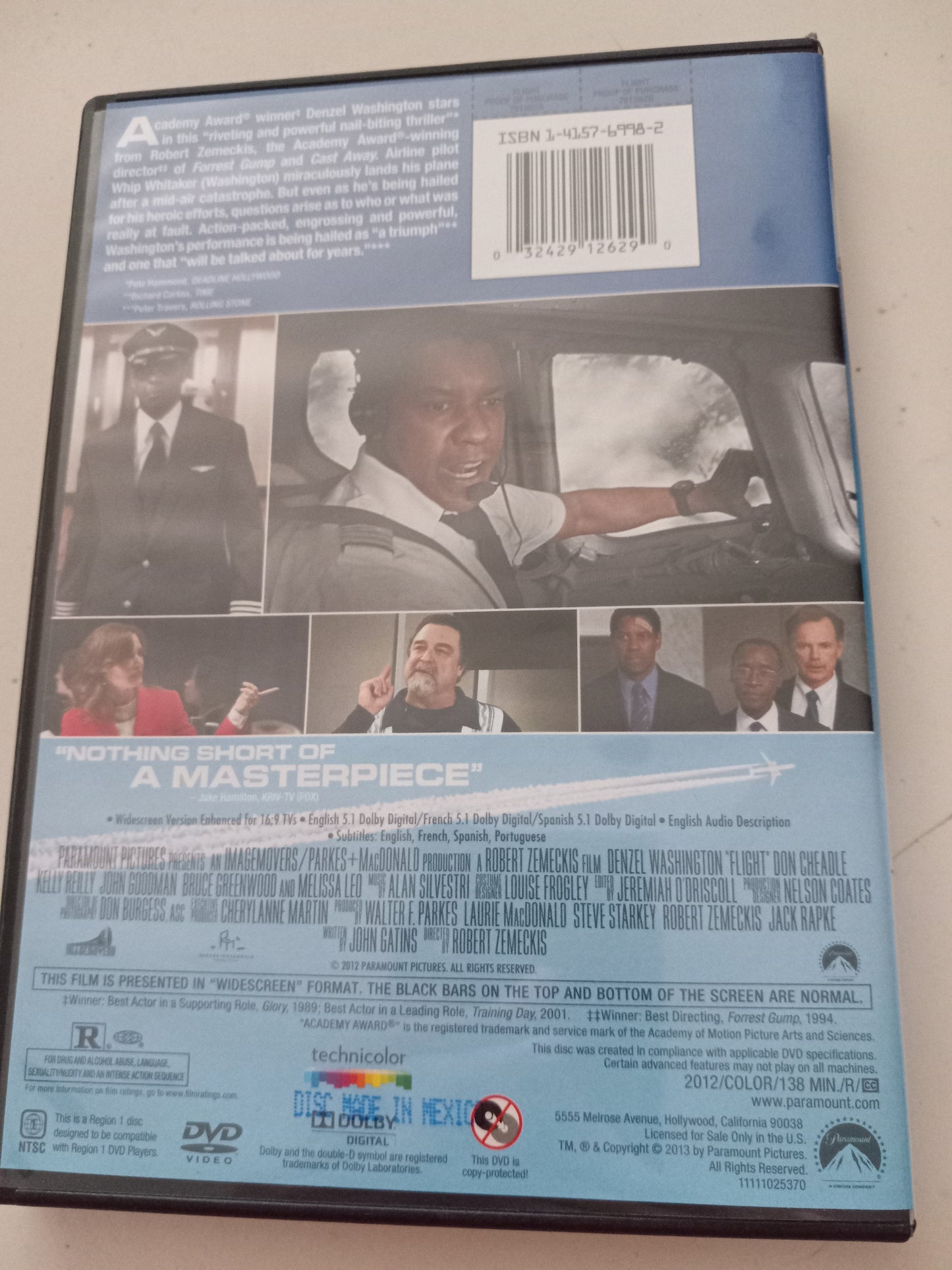 Flight, DVD Movie, Widescreen, Rated R, NEW/USED