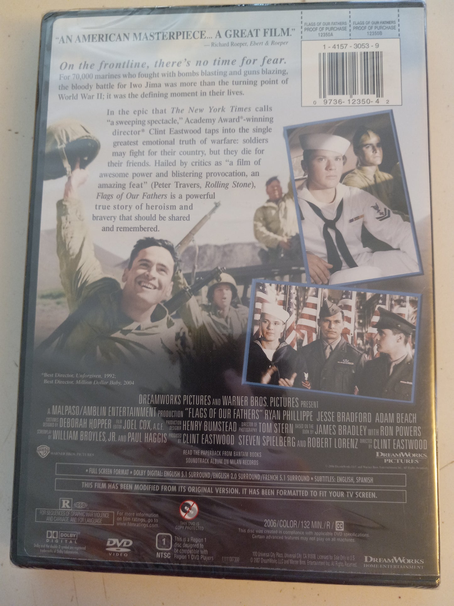 Flags Of Our Fathers, DVD Movie, Widescreen, Rated R, NEW