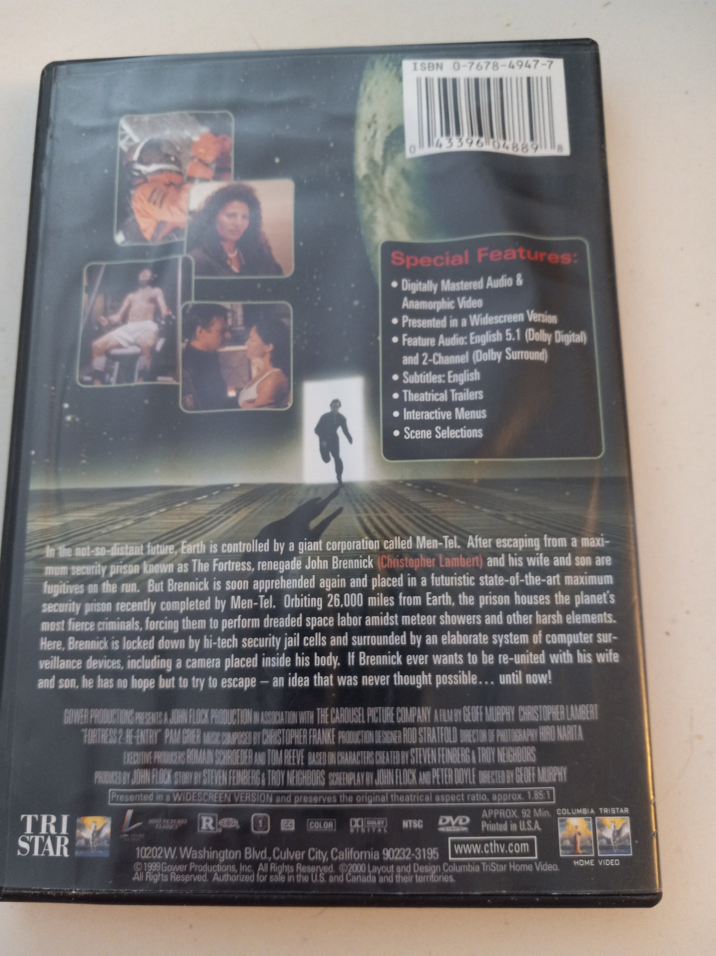Fortress 2 Re-Entry, DVD Movie, Widescreen, Rated R, USED