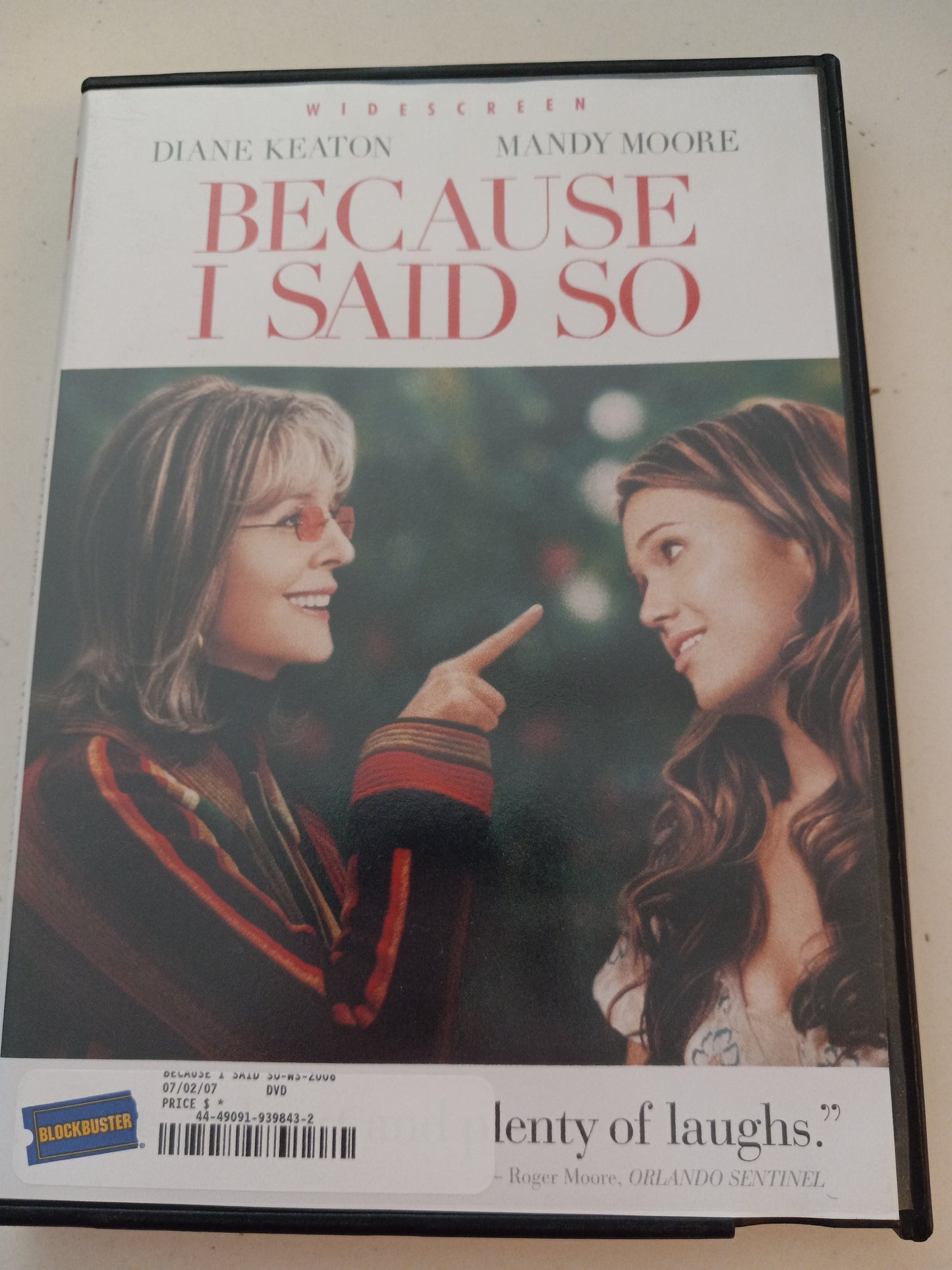 Because I Said So, DVD Movie, Widescreen, Rated PG-13, USED