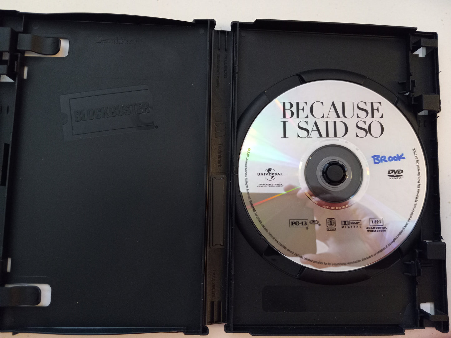 Because I Said So, DVD Movie, Widescreen, Rated PG-13, USED