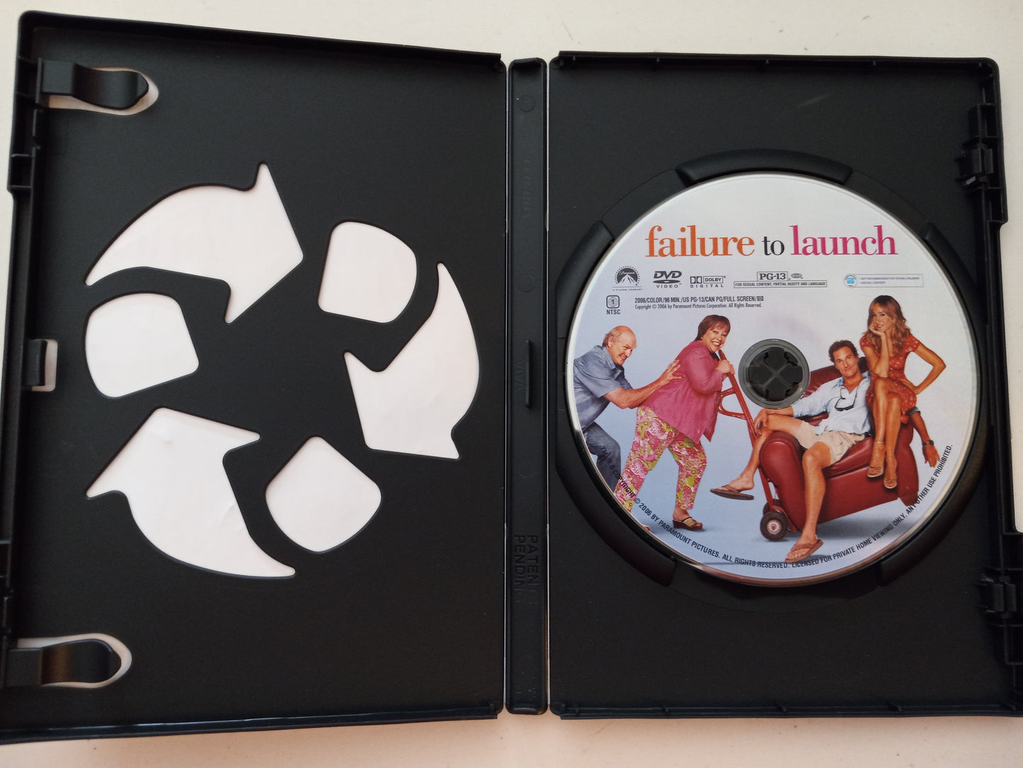Failure To Launch, DVD Movie, Matthew McConaughey Fullscreen, Rated PG-13, USED