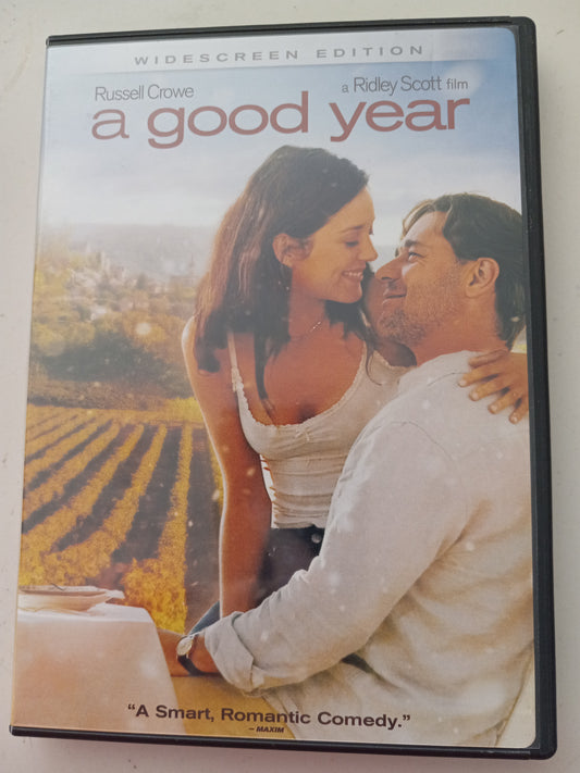 A Good Year, DVD Movie, Russell Crowe Widescreen, Rated PG-13, USED