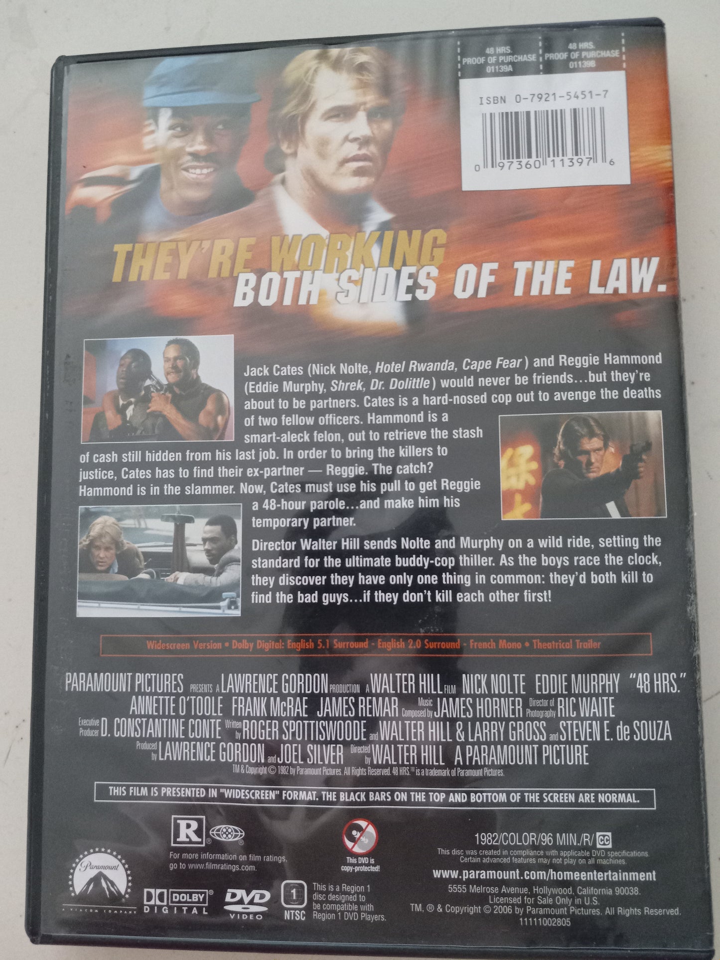 48 Hours, DVD Movie, Widescreen, Rated R, USED