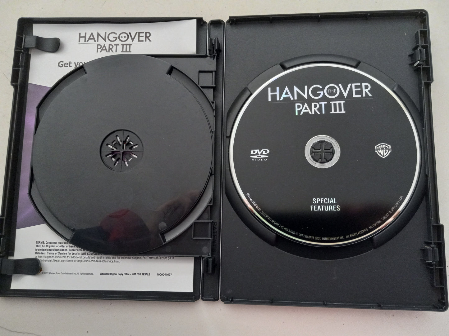 The Hangover Part III 3, DVD Movie, 2 Disc Special Ed, Bradley Cooper Widescreen, Rated R, NEW/USED