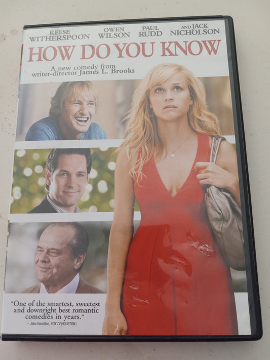 How Do You Know, DVD Movie, Widescreen, Rated PG-13, USED