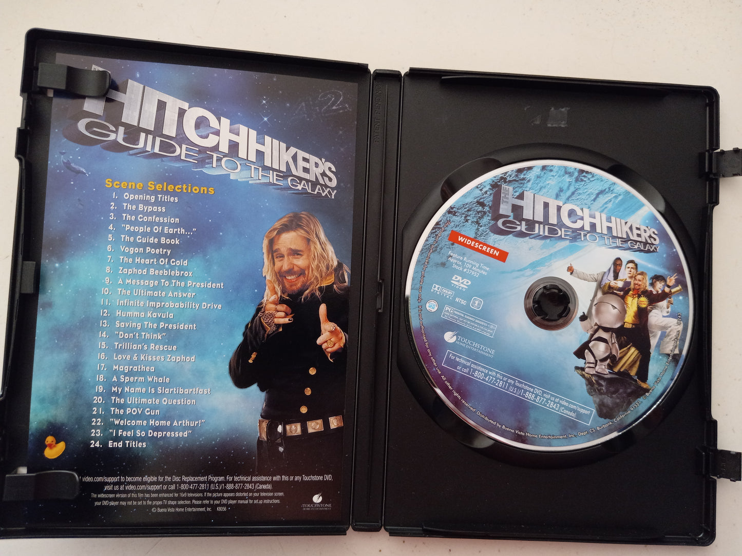 The Hitchhiker's Guide To The Galaxy, DVD Movie, Widescreen/Fullscreen, Rated PG, USED