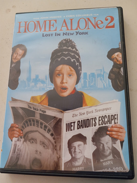 Home Alone 2 Lost In New York, DVD Movie, Macaulay Culkin Widescreen, Rated G, USED