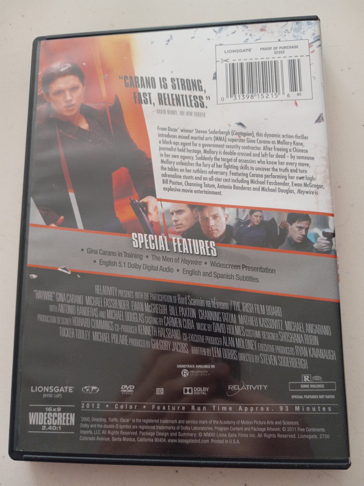 Haywire, DVD Movie, Widescreen, Rated R, USED