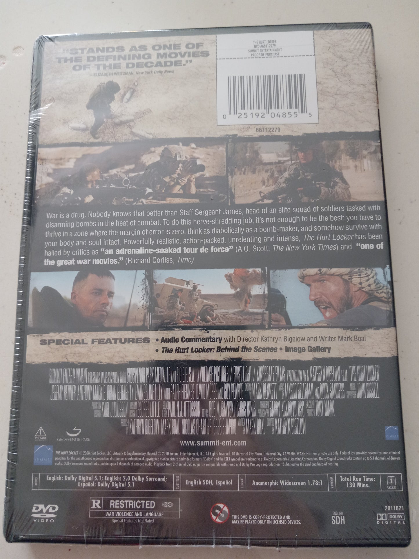 The Hurt Locker, DVD Movie, Widescreen, Rated R, NEW/USED